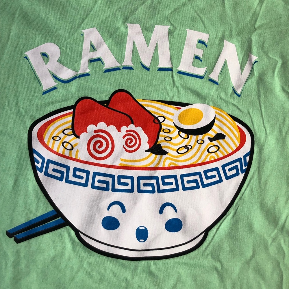 Ramen Noodle lime colored t-shirt - Picture 3 of 3